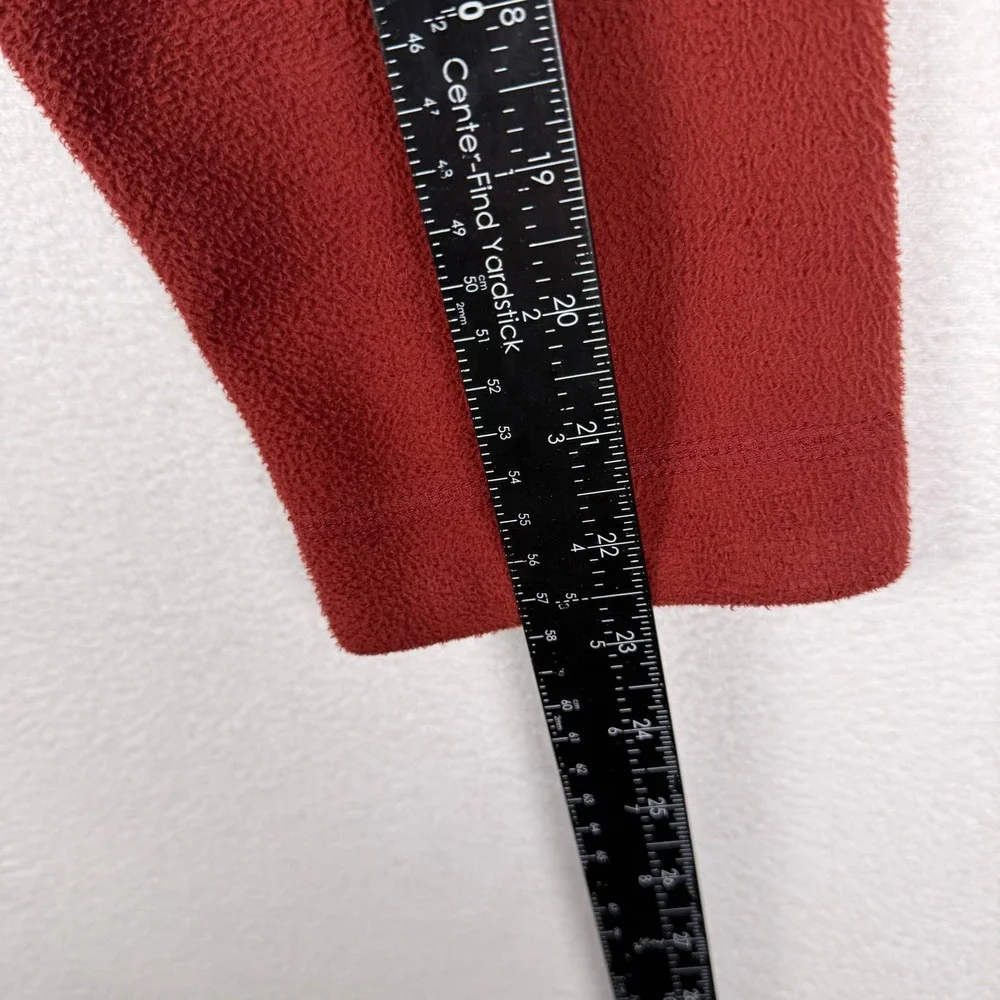 The North Face‎ Mens XL WindWall Fleece Jacket Full Zip Red Mock Neck